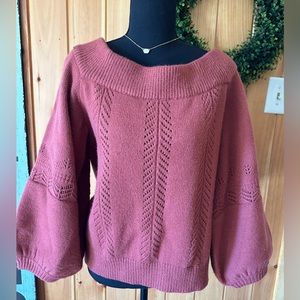 Puff sleeve sweater